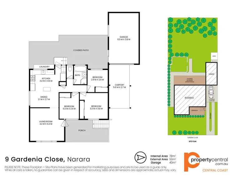 Floorplan of Homely house listing, 9 Gardenia Close, Narara NSW 2250