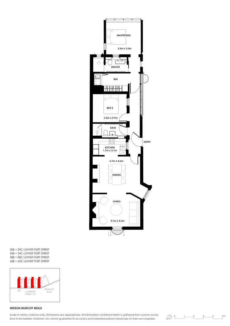 Floorplan of Homely apartment listing, 40B Lower Fort Street, Sydney NSW 2000