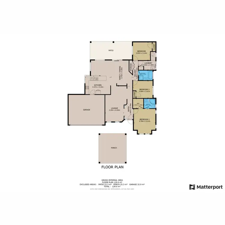 Floorplan of Homely house listing, 375B Lennard Street, Dianella WA 6059