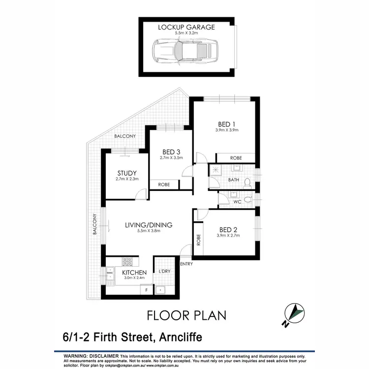 Floorplan of Homely apartment listing, 6/1-2 Firth Street, Arncliffe NSW 2205