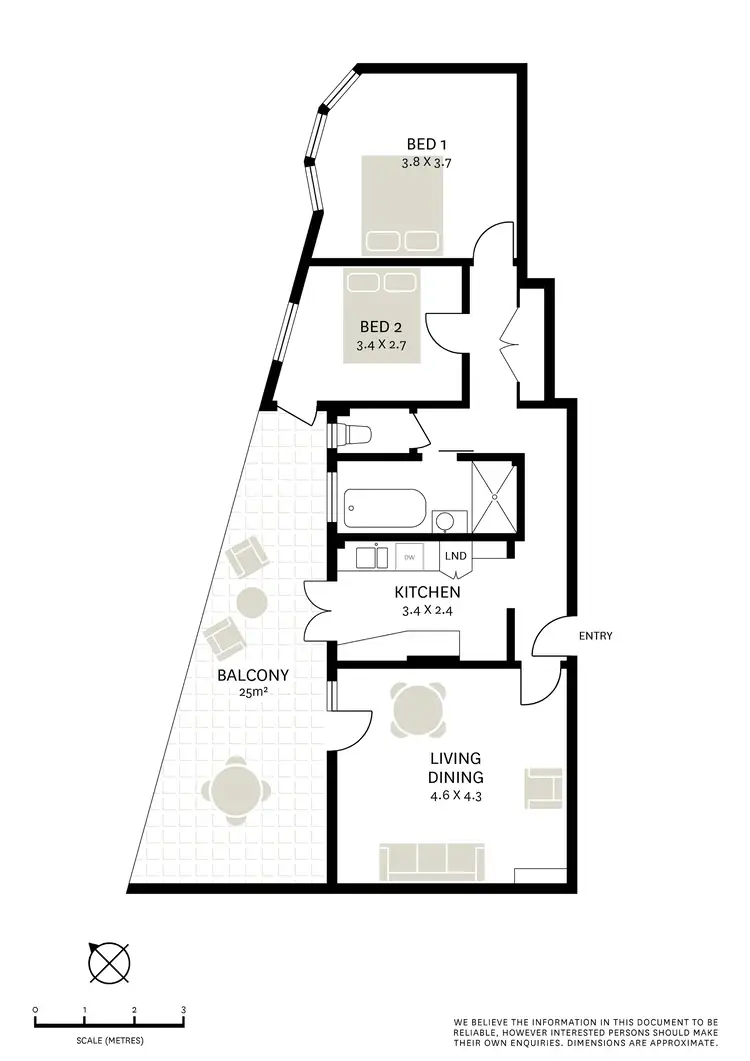 Floorplan of Homely apartment listing, 14/1 Farrell Avenue, Darlinghurst NSW 2010