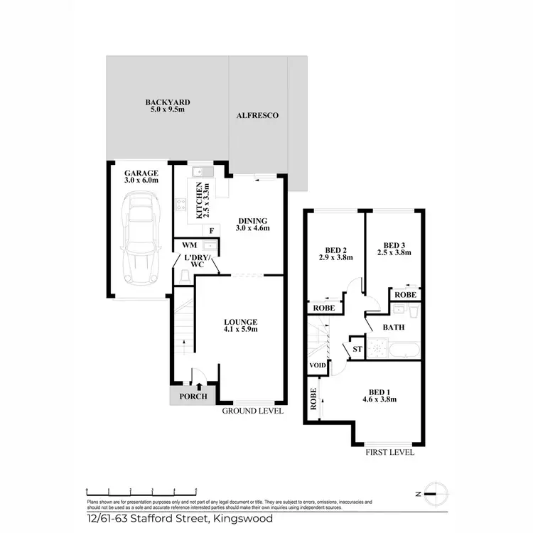 Floorplan of Homely townhouse listing, 12/61-63 Stafford Street, Kingswood NSW 2747