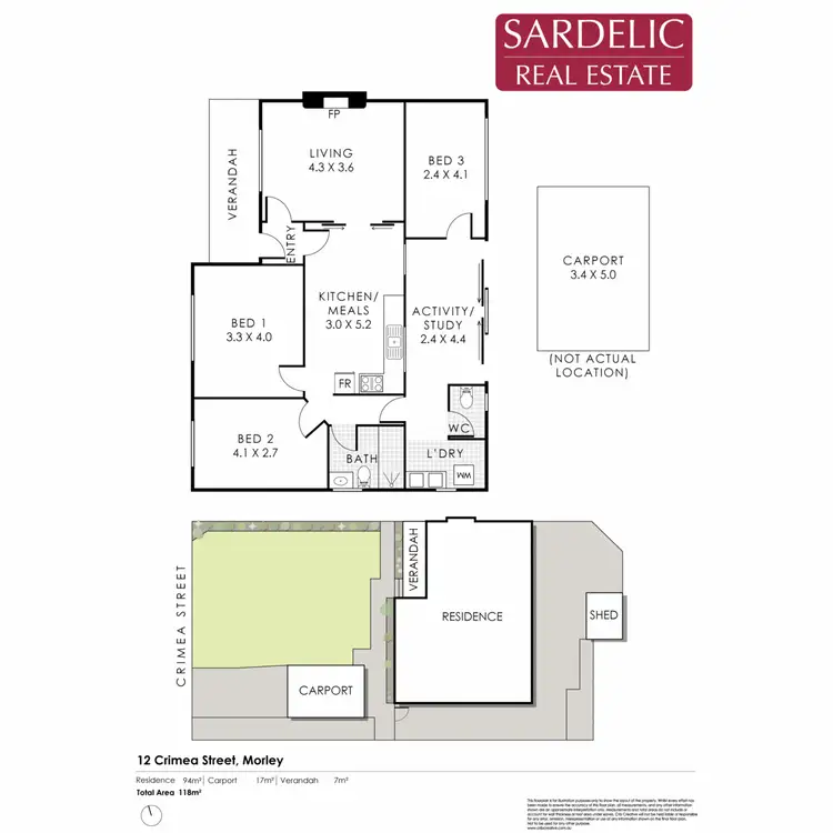 Floorplan of Homely house listing, 12 Crimea Street, Morley WA 6062