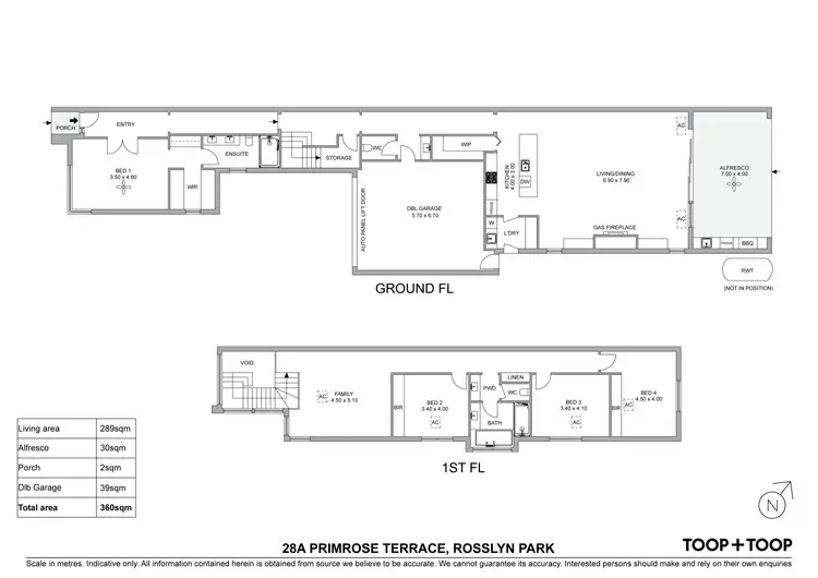 Floorplan of Homely house listing, 28A Primrose Terrace, Rosslyn Park SA 5072
