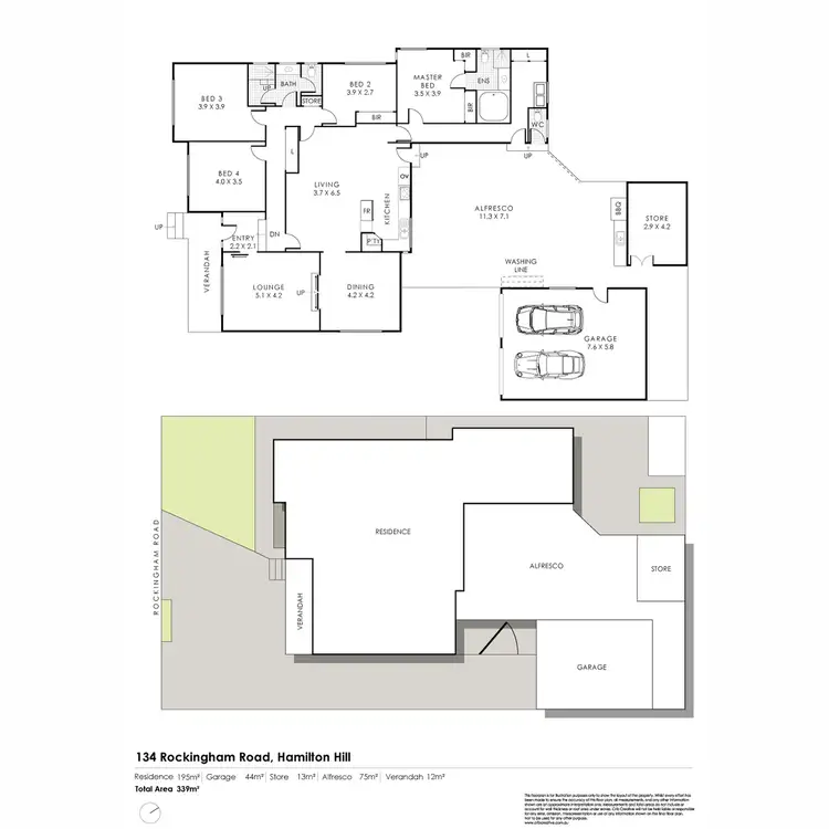 Floorplan of Homely house listing, 134 Rockingham Road, Hamilton Hill WA 6163