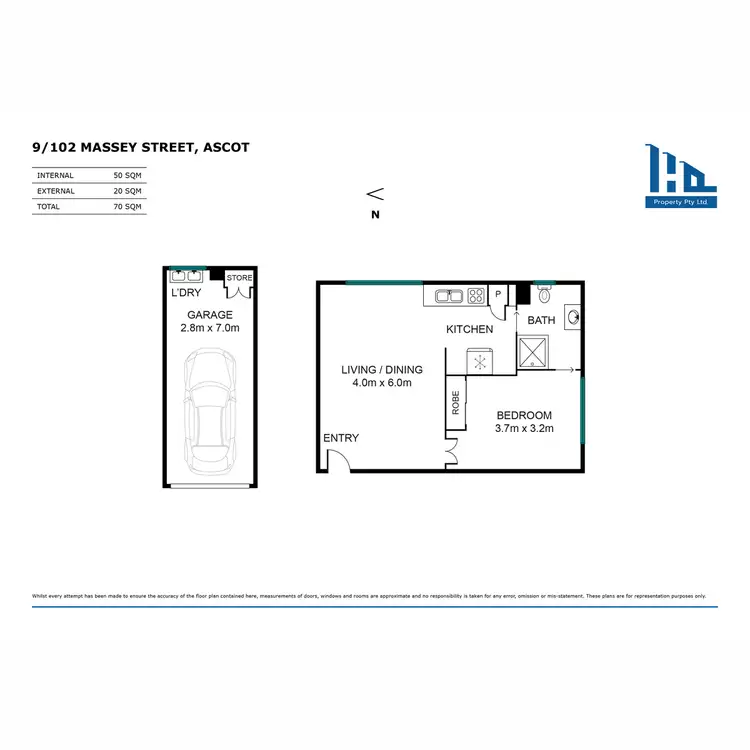 Floorplan of Homely apartment listing, 9/102 Massey Street, Ascot QLD 4007