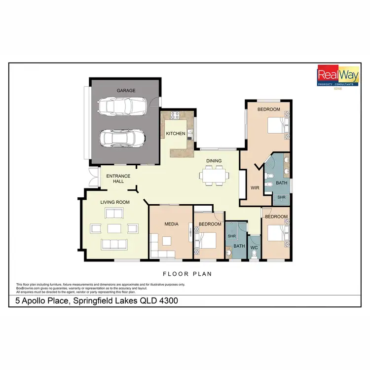 Floorplan of Homely house listing, 5 Apollo Place, Springfield Lakes QLD 4300