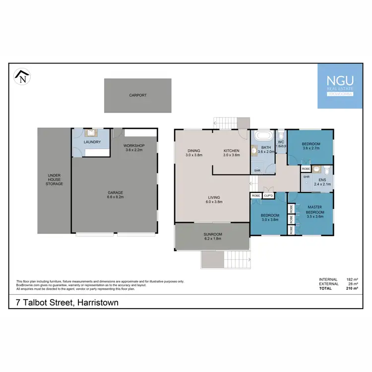 Floorplan of Homely house listing, 7 Talbot Street, Harristown QLD 4350