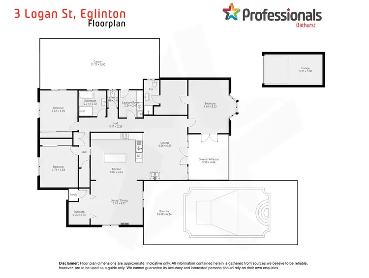 Floorplan of Homely house listing, 3 Logan Street, Eglinton NSW 2795