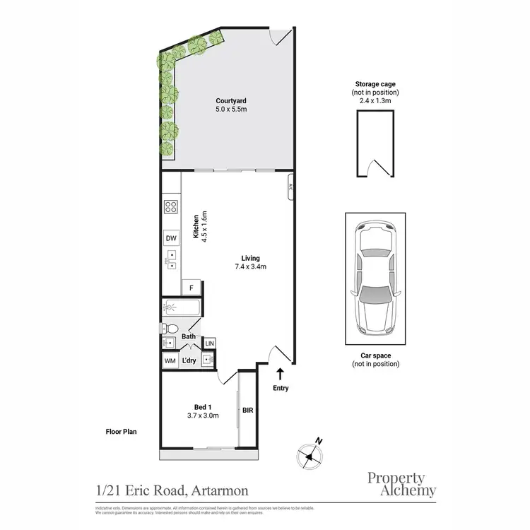 Floorplan of Homely apartment listing, 1/21 Eric Road, Artarmon NSW 2064