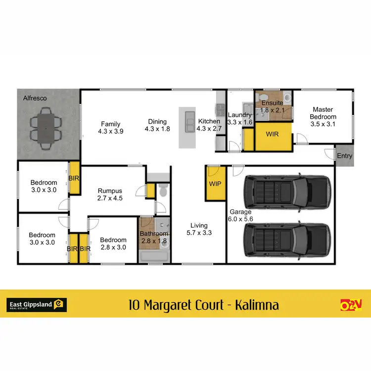 Floorplan of Homely house listing, 10 Margaret Court, Kalimna VIC 3909