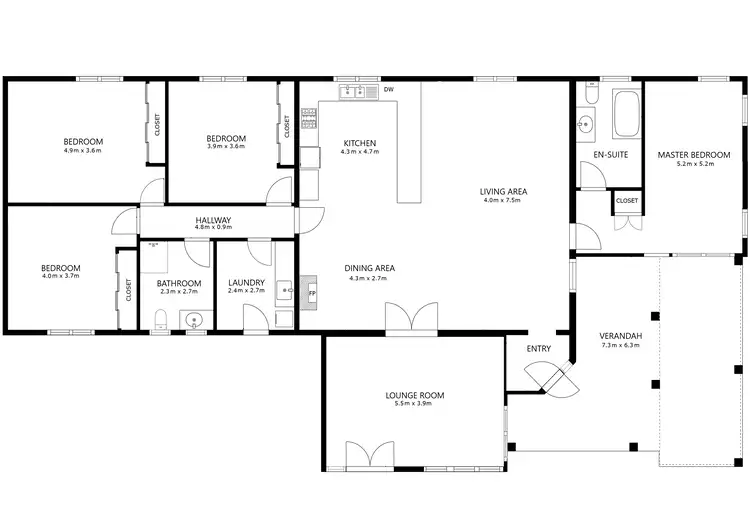 Floorplan of Homely rural property listing, 123 Hibberson Road, Huon VIC 3695