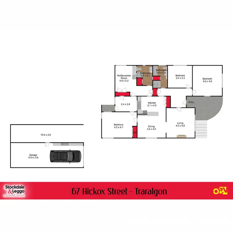 Floorplan of Homely house listing, 67 Hickox Street, Traralgon VIC 3844