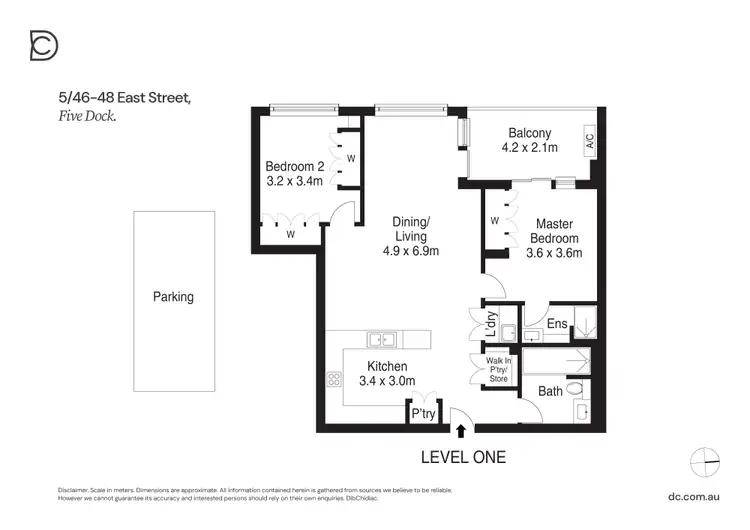 Floorplan of Homely apartment listing, 5/46-48 East Street, Five Dock NSW 2046