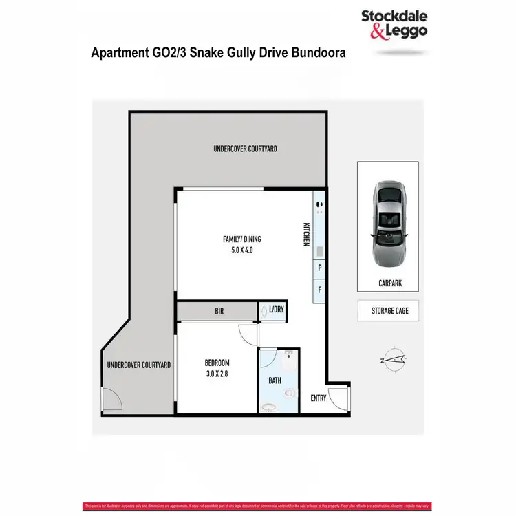 Floorplan of Homely apartment listing, G02C/3 Snake Gully Drive, Bundoora VIC 3083