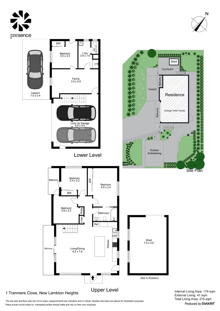 Floorplan of Homely house listing, 1 Tranmere Close, New Lambton Heights NSW 2305
