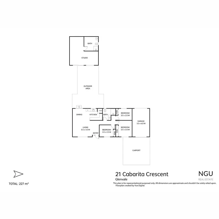 Floorplan of Homely house listing, 21 Cabarita Crescent, Glenvale QLD 4350