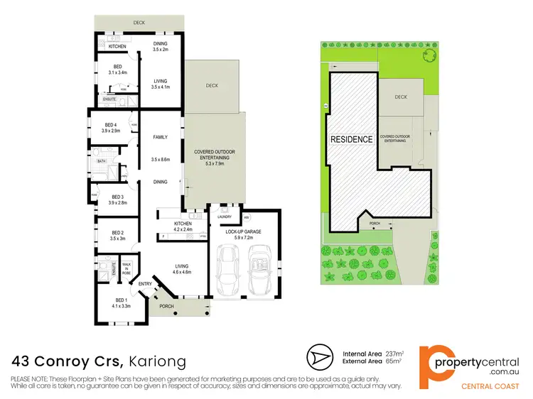 Floorplan of Homely house listing, 43 Conroy Crescent, Kariong NSW 2250
