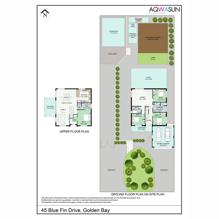 Floorplan of Homely house listing, 45 Blue Fin Drive, Golden Bay WA 6174