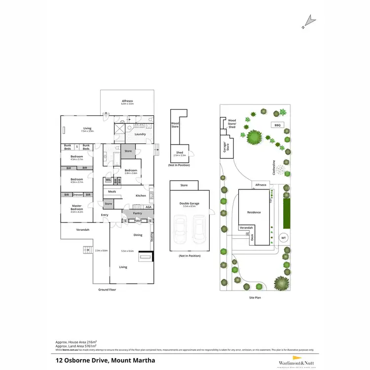 Floorplan of Homely house listing, 12-14 Osborne Drive, Mount Martha VIC 3934