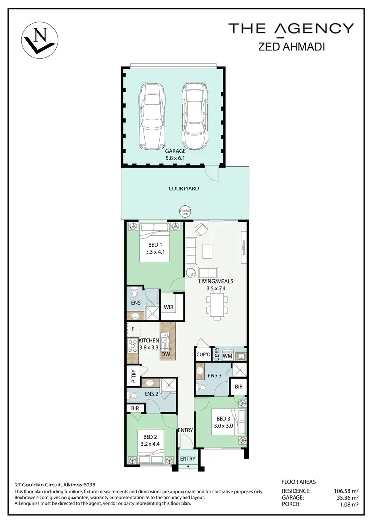 Floorplan of Homely house listing, 27 Gouldian Circuit, Alkimos WA 6038