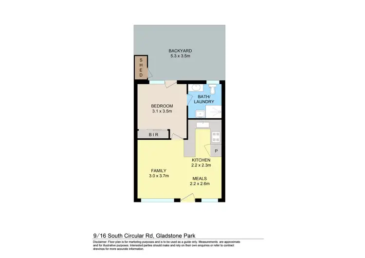 Floorplan of Homely unit listing, 9/16 South Circular Road, Gladstone Park VIC 3043