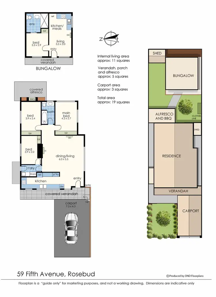 Floorplan of Homely house listing, 59 Fifth Avenue, Rosebud VIC 3939