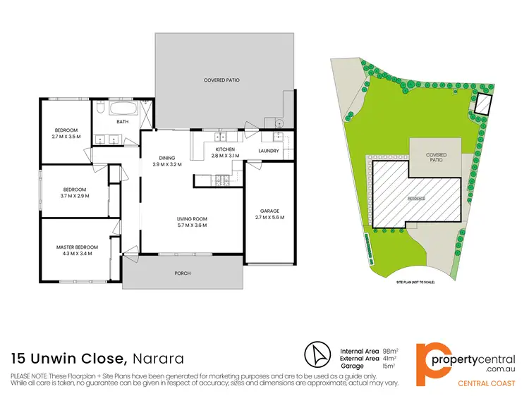 Floorplan of Homely house listing, 15 Unwin Close, Narara NSW 2250