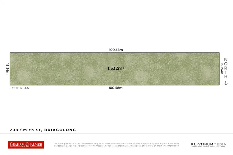 Floorplan of Homely land listing, LOT 208 Smith Street, Briagolong VIC 3860