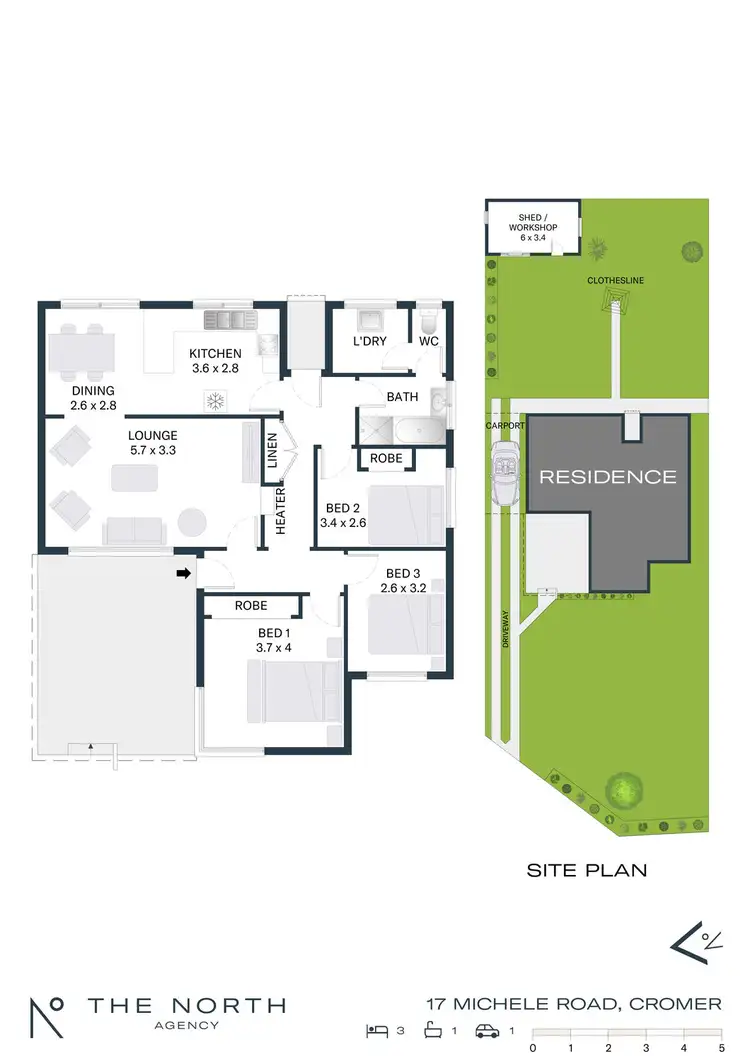 Floorplan of Homely house listing, 17 Michele Road, Cromer NSW 2099