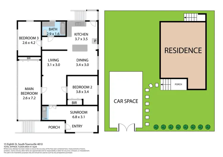Floorplan of Homely house listing, 15 Eighth Street, Railway Estate QLD 4810