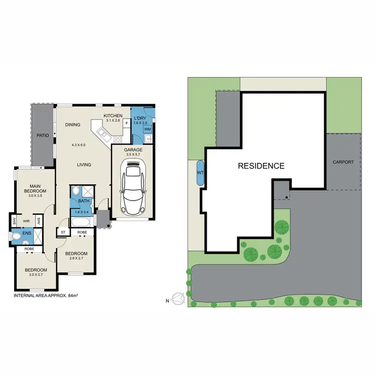Floorplan of Homely unit listing, 3/56A Anzac Avenue, Cessnock NSW 2325