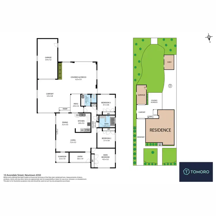 Floorplan of Homely house listing, 10 Avondale Street, Newtown QLD 4350