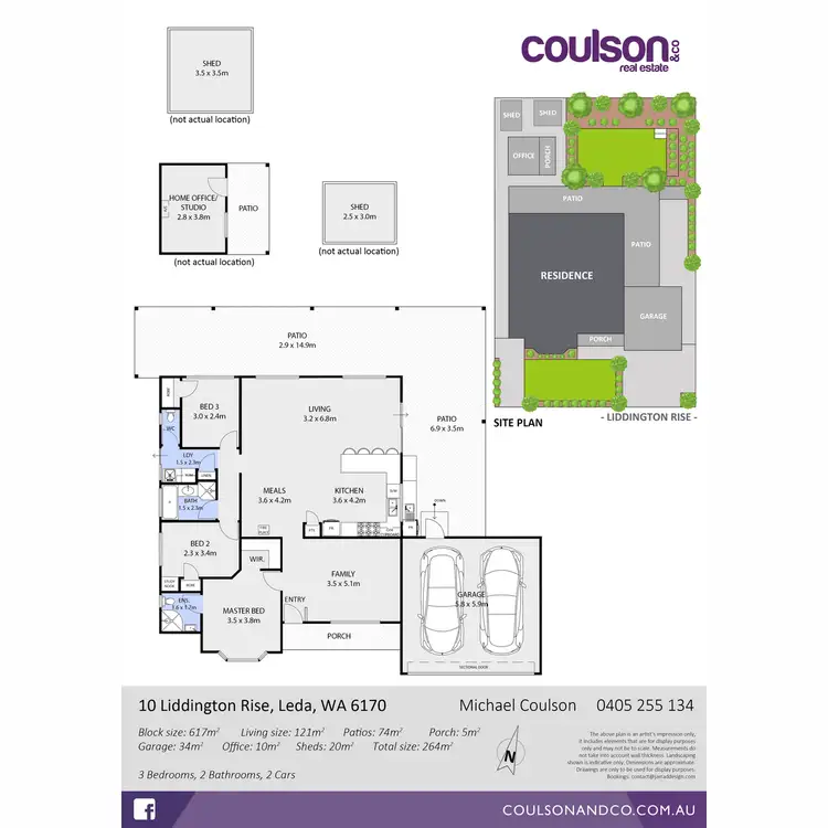 Floorplan of Homely house listing, 10 Liddington Rise, Leda WA 6170