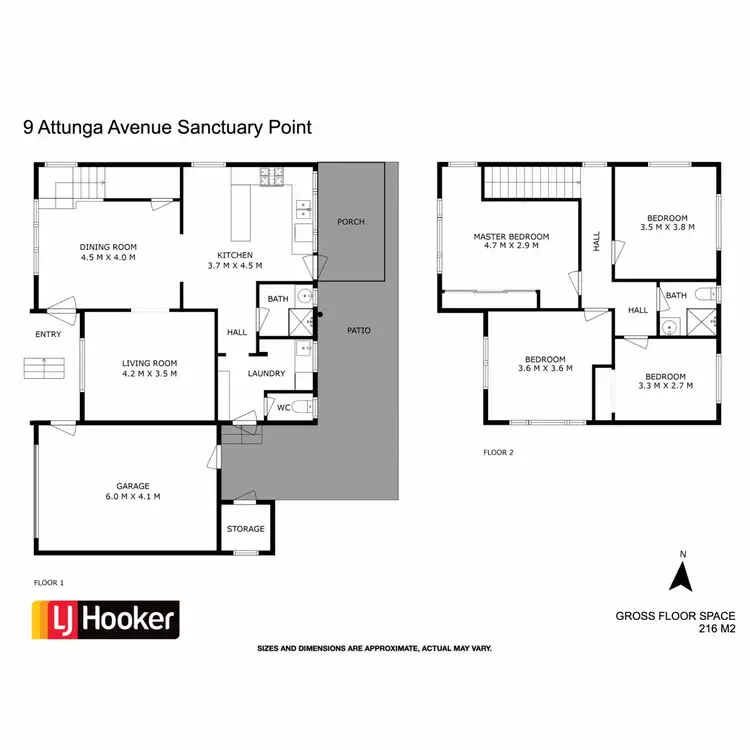 Floorplan of Homely house listing, 9 Attunga Avenue, Sanctuary Point NSW 2540