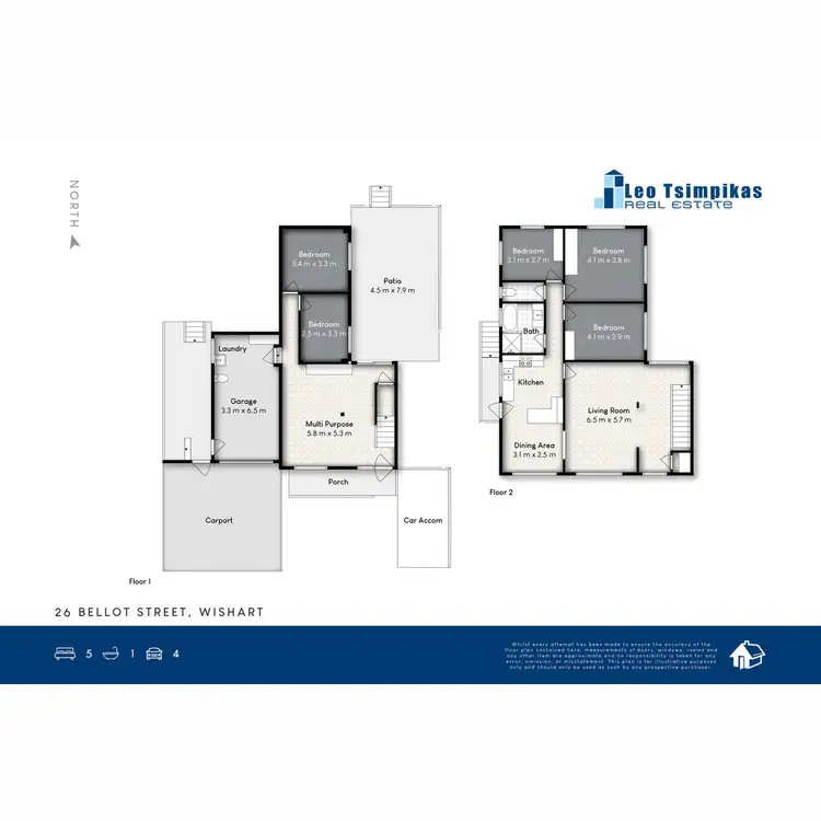 Floorplan of Homely house listing, 26 Bellot Street, Wishart QLD 4122