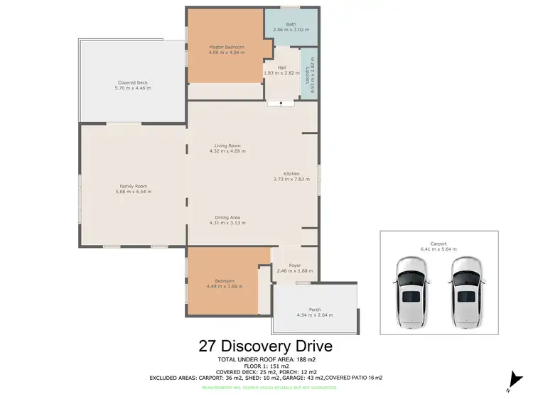Floorplan of Homely house listing, 27 Discovery Drive, Cooloola Cove QLD 4580
