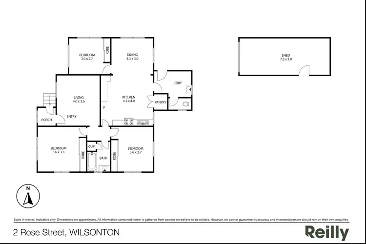 Floorplan of Homely house listing, 2 Rose Street, Wilsonton QLD 4350