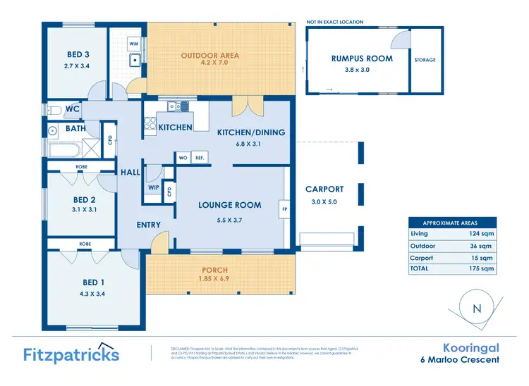 Floorplan of Homely house listing, 6 Marloo Crescent, Kooringal NSW 2650