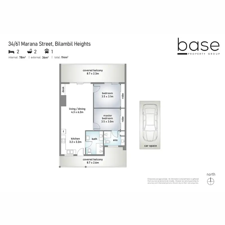 Floorplan of Homely apartment listing, 34/61 Marana Street, Bilambil Heights NSW 2486