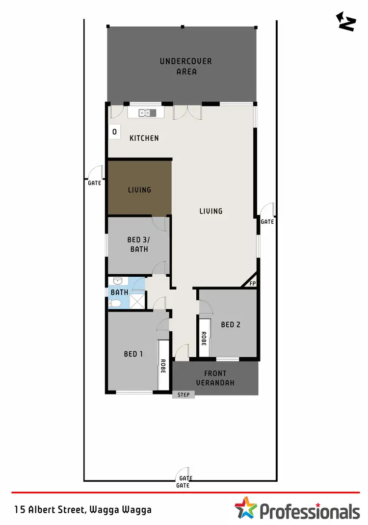 Floorplan of Homely house listing, 15 Albert Street, Wagga Wagga NSW 2650