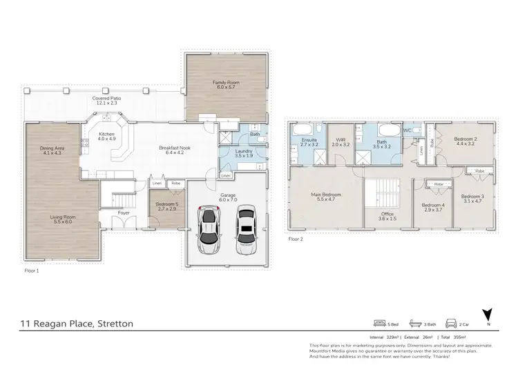 Floorplan of Homely house listing, 11 Reagan Place, Stretton QLD 4116