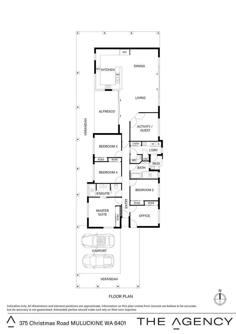 Floorplan of Homely rural property listing, 375 Christmas Road, Muluckine WA 6401