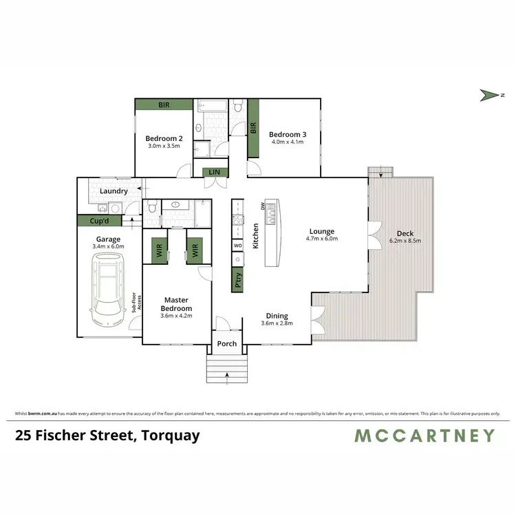 Floorplan of Homely house listing, 25 Fischer Street, Torquay VIC 3228