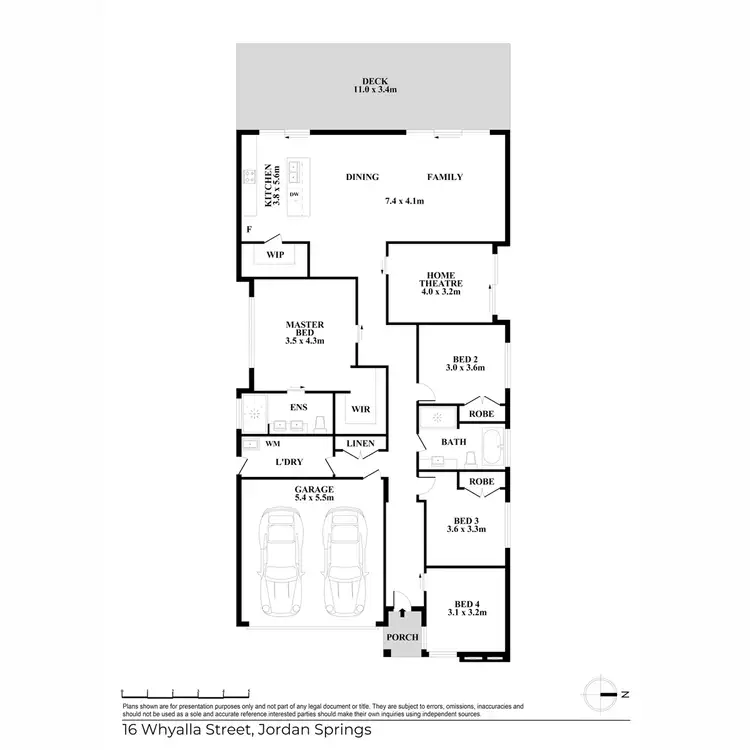 Floorplan of Homely house listing, 16 Whyalla Street, Jordan Springs NSW 2747