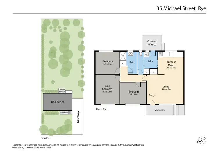 Floorplan of Homely house listing, 35 Michael Street, Rye VIC 3941