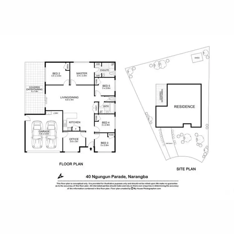 Floorplan of Homely house listing, 40 Ngungun Parade, Narangba QLD 4504