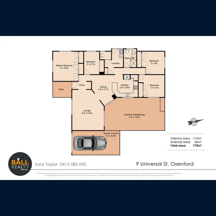 Floorplan of Homely house listing, 9 Universal Street, Oxenford QLD 4210