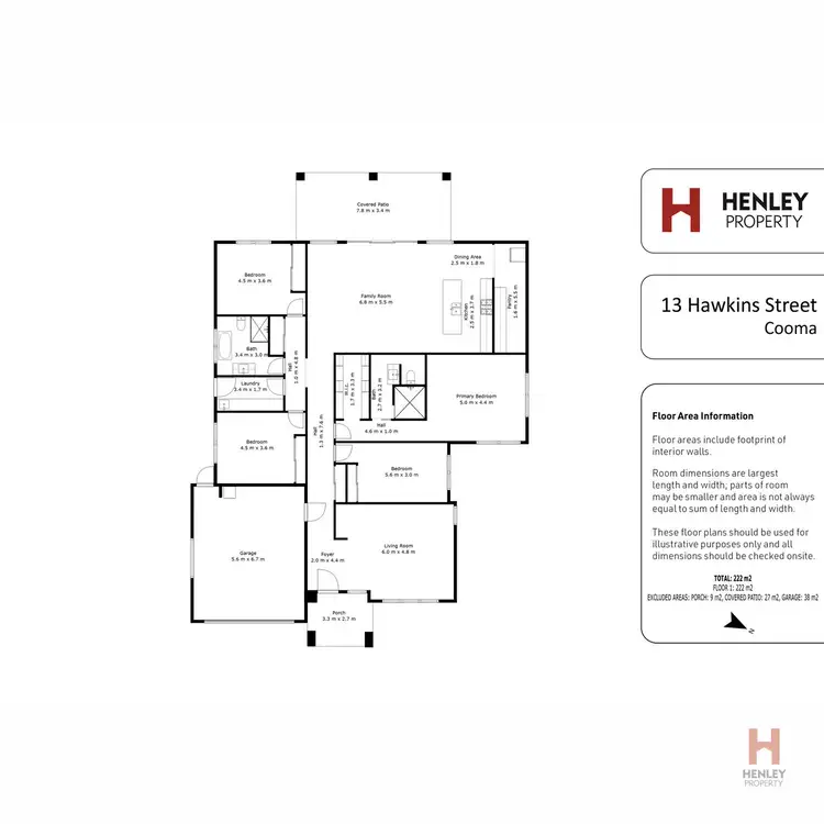 Floorplan of Homely house listing, 13 Hawkins Street, Cooma NSW 2630