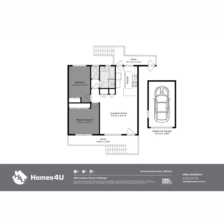Floorplan of Homely unit listing, 3/2B Andrew Street, Kallangur QLD 4503